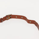 MCM Logogram Vicetos Shoulder Bag PVC Leather Brown Gold Auth 148914-8