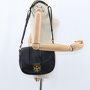Chloe Elsie Shoulder Bag Leather Black Gold Auth 148917-22