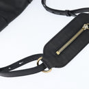 Chloe Elsie Shoulder Bag Leather Black Gold Auth 148917-7