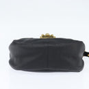 Chloe Elsie Shoulder Bag Leather Black Gold Auth 148917-9
