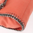 Stella MacCartney Falabella Chain Bag Polyester Orange Silver 364519 Auth 148919-14