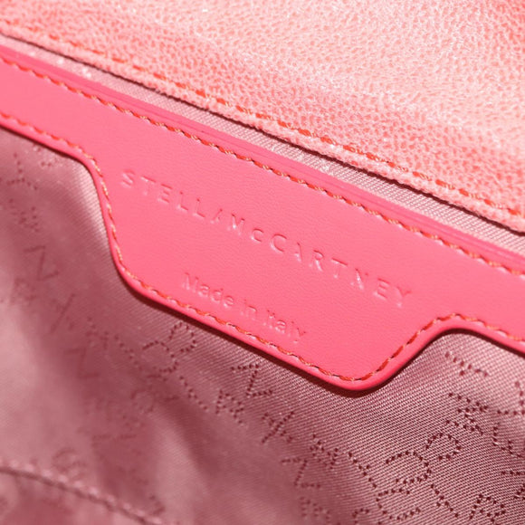 Stella MacCartney Falabella Chain Bag Polyester Orange Silver 364519 Auth 148919