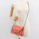 Stella MacCartney Falabella Chain Bag Polyester Orange Silver 364519 Auth 148919-23