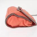 Stella MacCartney Falabella Chain Bag Polyester Orange Silver 364519 Auth 148919-3