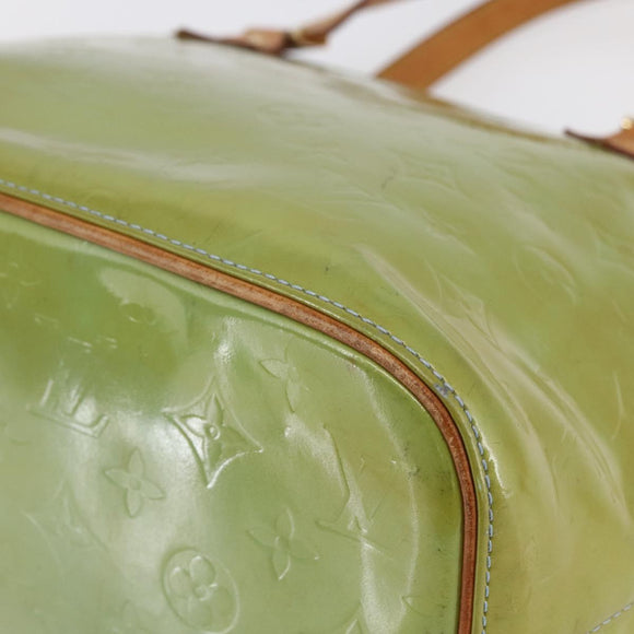 LOUIS VUITTON Monogram Vernis Houston Hand Bag Baby Blue M91005 LV Auth 148922