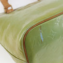 LOUIS VUITTON Monogram Vernis Houston Hand Bag Baby Blue M91005 LV Auth 148922-16