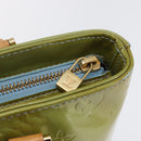 LOUIS VUITTON Monogram Vernis Houston Hand Bag Baby Blue M91005 LV Auth 148922-17