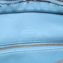 LOUIS VUITTON Monogram Vernis Houston Hand Bag Baby Blue M91005 LV Auth 148922-10