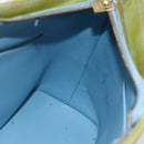 LOUIS VUITTON Monogram Vernis Houston Hand Bag Baby Blue M91005 LV Auth 148922-18