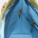 LOUIS VUITTON Monogram Vernis Houston Hand Bag Baby Blue M91005 LV Auth 148922-19