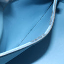 LOUIS VUITTON Monogram Vernis Houston Hand Bag Baby Blue M91005 LV Auth 148922-20