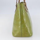 LOUIS VUITTON Monogram Vernis Houston Hand Bag Baby Blue M91005 LV Auth 148922-4