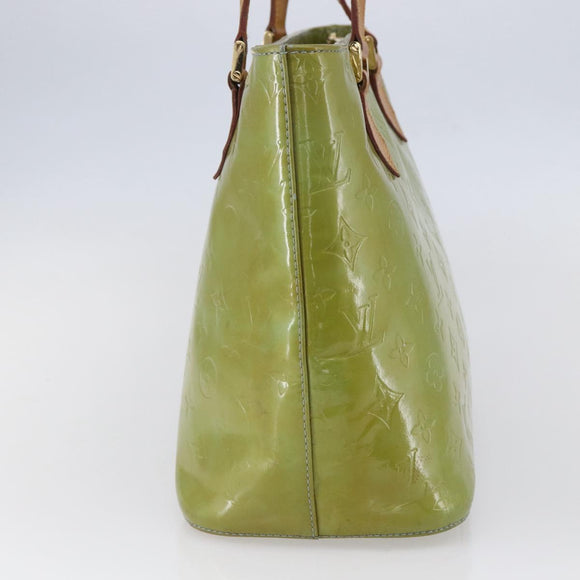 LOUIS VUITTON Monogram Vernis Houston Hand Bag Baby Blue M91005 LV Auth 148922