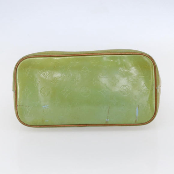 LOUIS VUITTON Monogram Vernis Houston Hand Bag Baby Blue M91005 LV Auth 148922