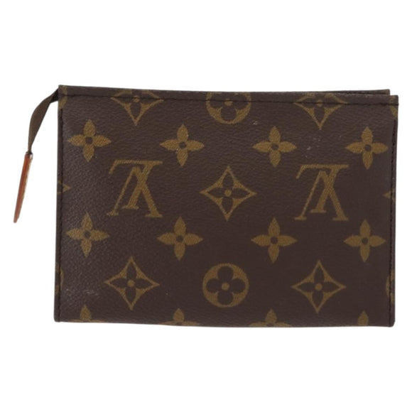 LOUIS VUITTON Monogram Poche Toilette 15 Pouch M47546 LV Auth 148928