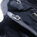 PRADA Hand Bag Nylon Black Silver Auth 148930-19