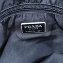 PRADA Hand Bag Nylon Black Silver Auth 148930-9