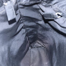 PRADA Hand Bag Nylon Black Silver Auth 148930-21