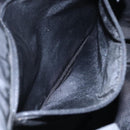 PRADA Hand Bag Nylon Black Silver Auth 148930-22