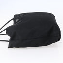 PRADA Hand Bag Nylon Black Silver Auth 148930-3