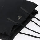 PRADA Hand Bag Nylon Black Silver Auth 148930-6
