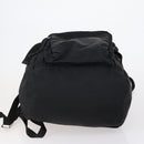 PRADA Backpack Nylon Black Silver Auth 148932-5