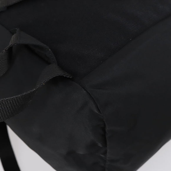 PRADA Backpack Nylon Black Silver Auth 148932