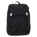 PRADA Backpack Nylon Black Silver Auth 148932-13