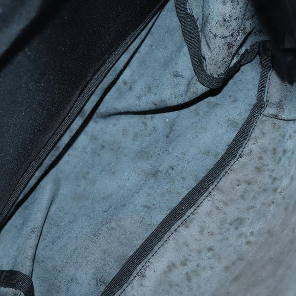 PRADA Backpack Nylon Black Silver Auth 148932