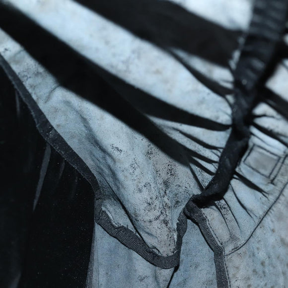 PRADA Backpack Nylon Black Silver Auth 148932