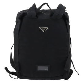 PRADA Backpack Nylon Black Silver Auth 148932 - 0
