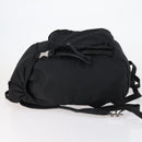 PRADA Backpack Nylon Black Silver Auth 148932-4