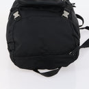 PRADA Backpack Nylon Black Silver Auth 148932-6