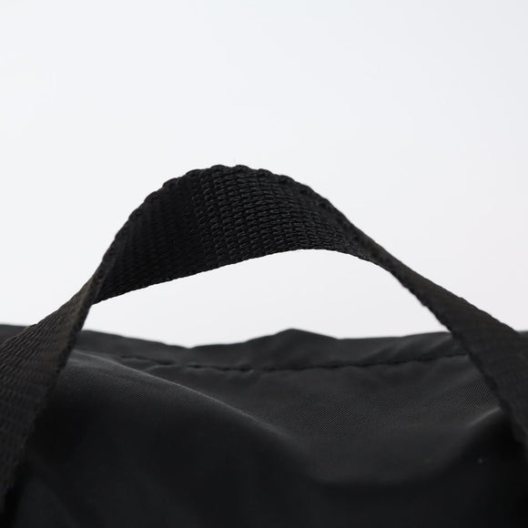 PRADA Backpack Nylon Black Silver Auth 148932