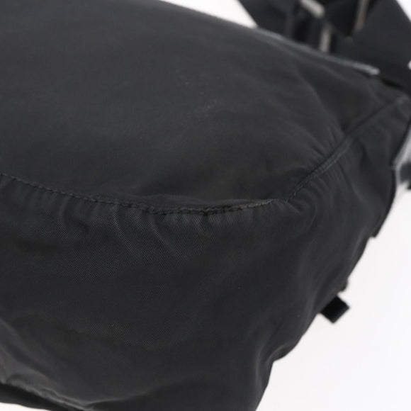 PRADA Shoulder Bag Nylon Black Auth 148933