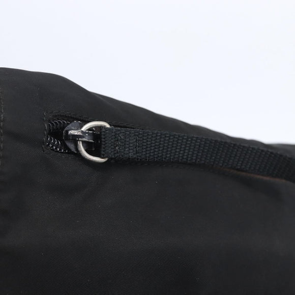 PRADA Shoulder Bag Nylon Black Auth 148933