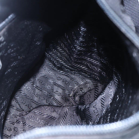 PRADA Shoulder Bag Nylon Black Auth 148933