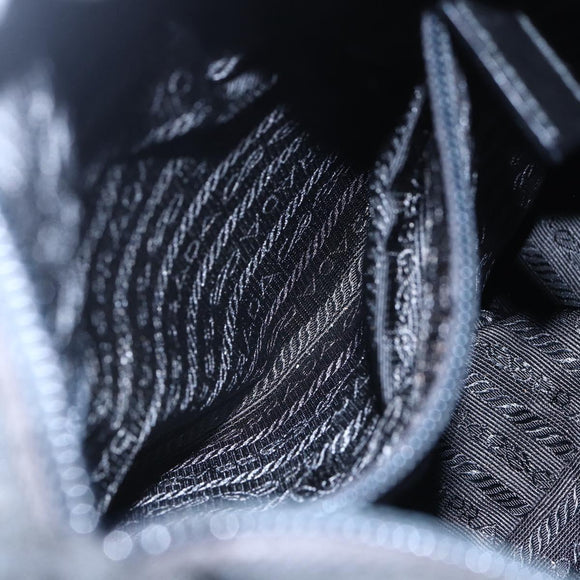 PRADA Shoulder Bag Nylon Black Auth 148933