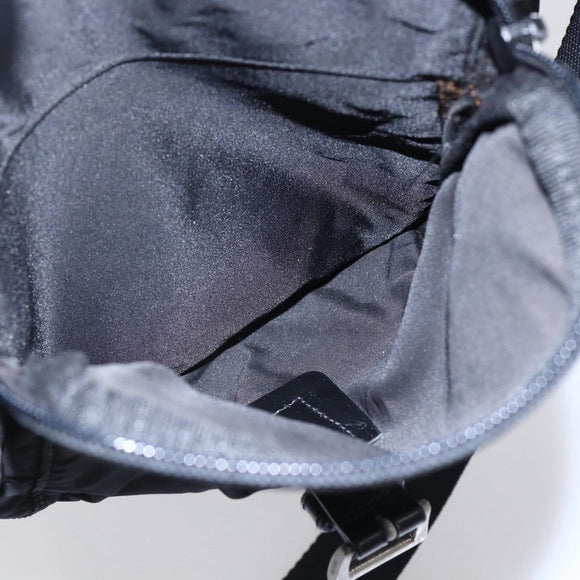 PRADA Shoulder Bag Nylon Black Auth 148933