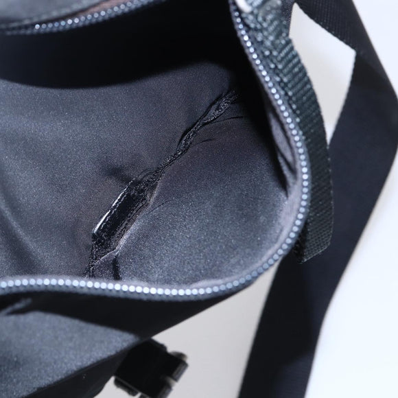 PRADA Shoulder Bag Nylon Black Auth 148933