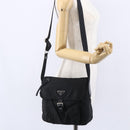 PRADA Shoulder Bag Nylon Black Auth 148933-26
