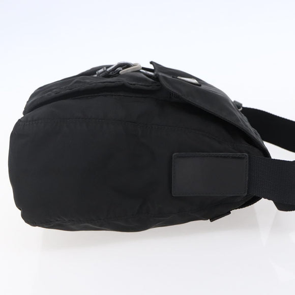 PRADA Shoulder Bag Nylon Black Auth 148933