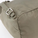 PRADA Backpack Nylon Beige Silver Auth 148934-17
