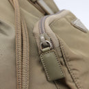 PRADA Backpack Nylon Beige Silver Auth 148934-19