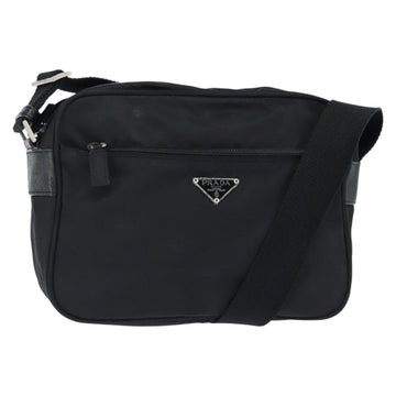 PRADA Shoulder Bag Nylon Black Auth 148935