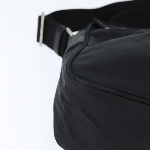 PRADA Shoulder Bag Nylon Black Auth 148935