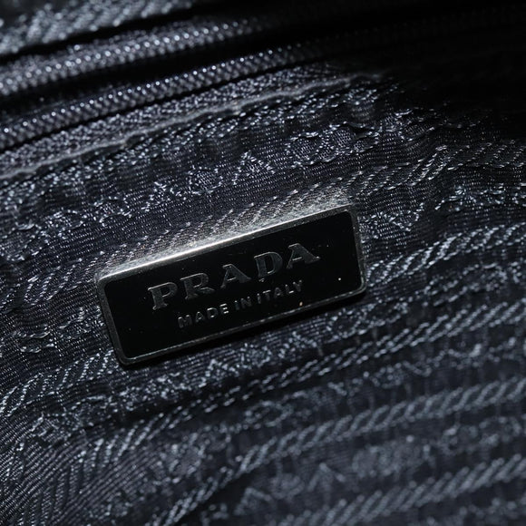 PRADA Shoulder Bag Nylon Black Auth 148935