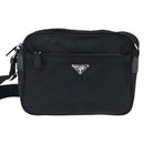 PRADA Shoulder Bag Nylon Black Auth 148935-13