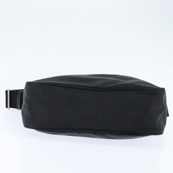 PRADA Shoulder Bag Nylon Black Auth 148935