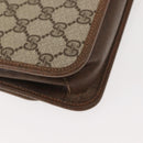 GUCCI GG Supreme Web Sherry Line Shoulder Bag PVC Beige 66 001 4461 Auth 148936-15